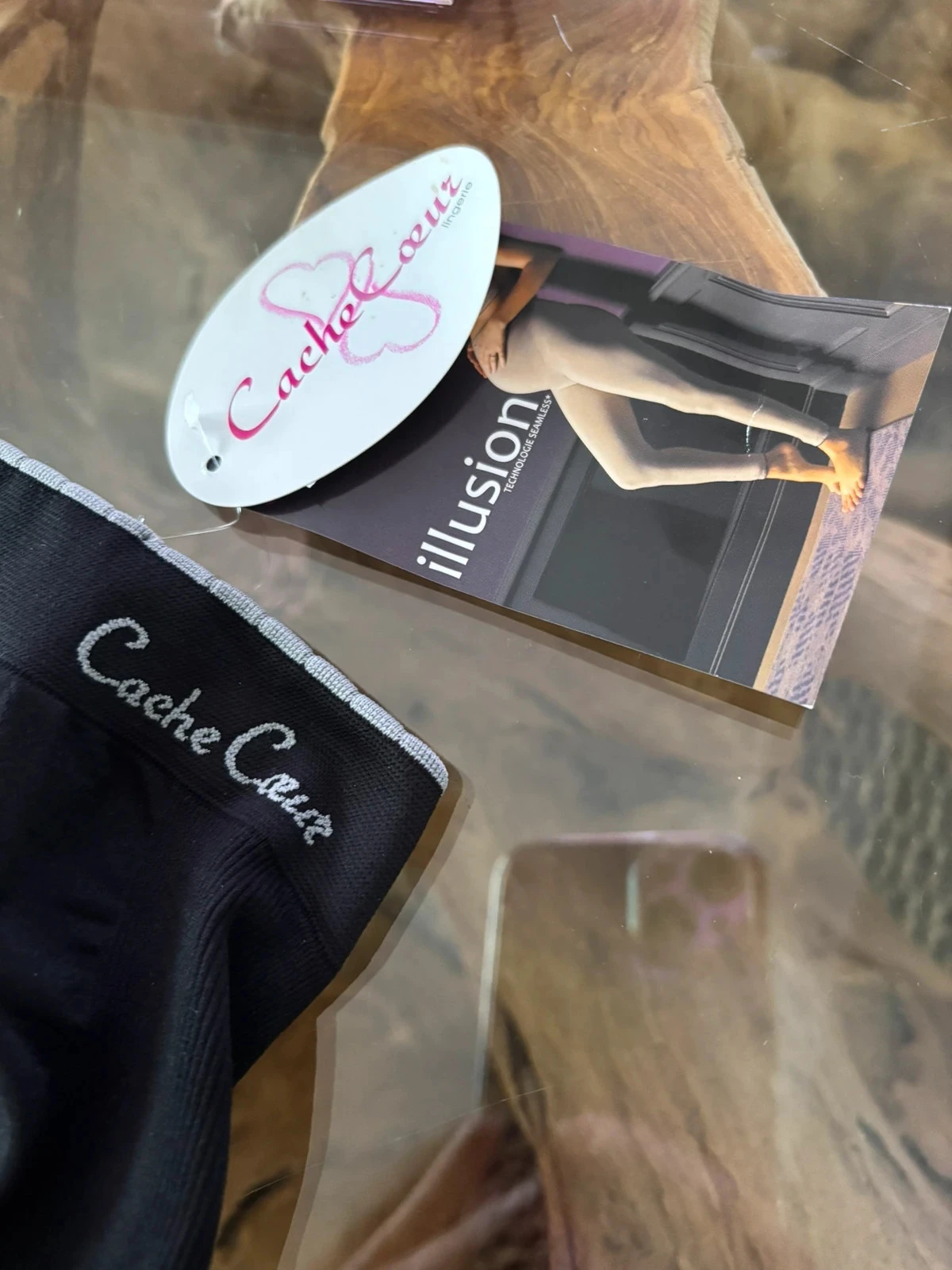 Ceinture de maintien maternité cache coeur noir S – photo 2